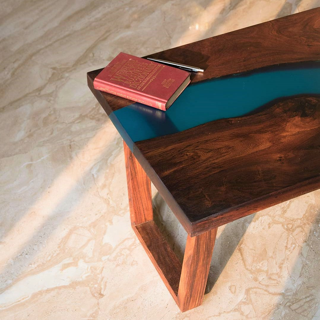 royal teal coffee table