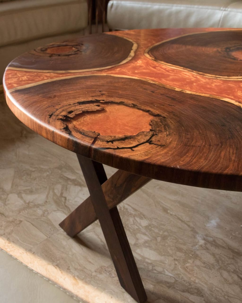 Molten lava cookie center table