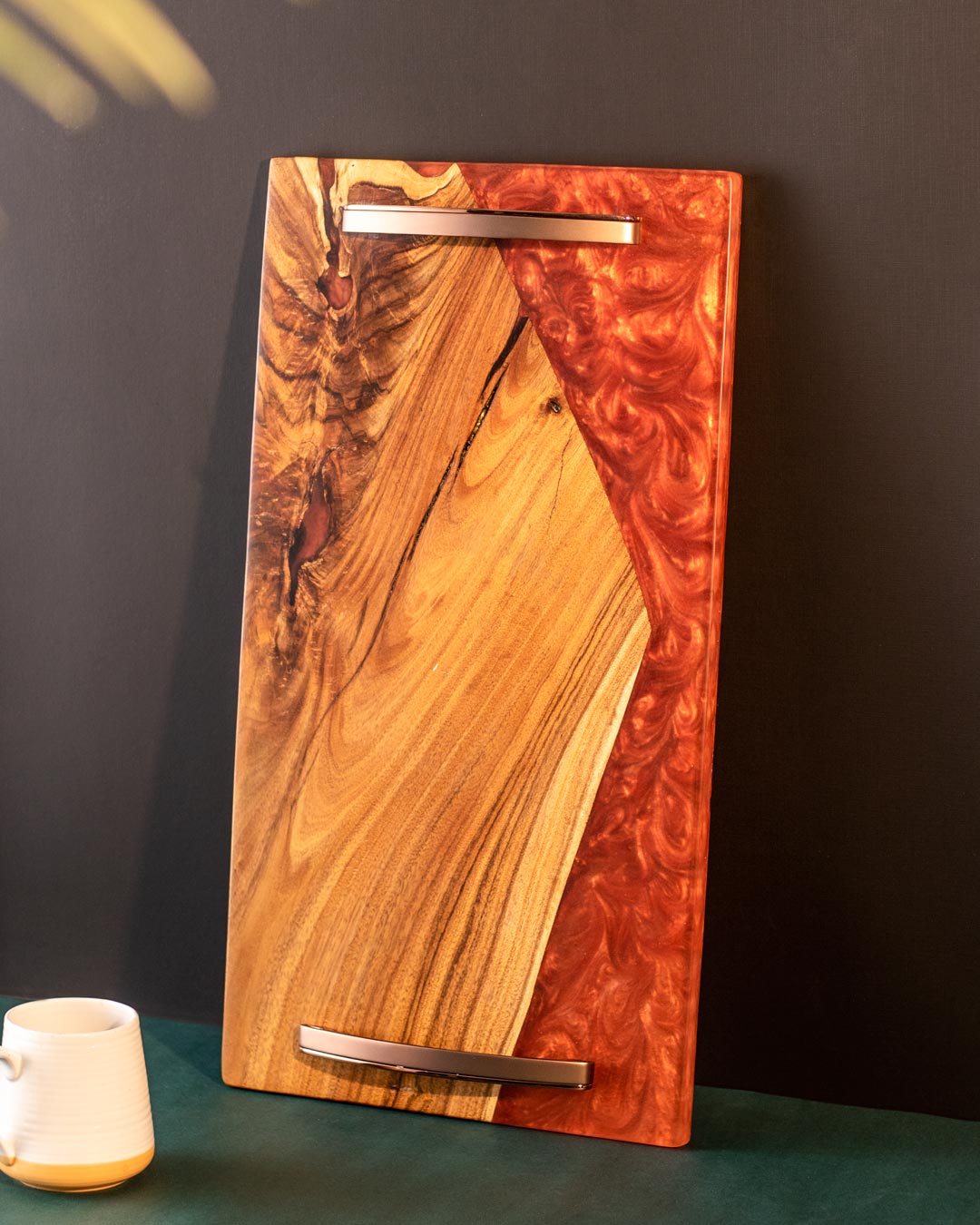 Lava red serving Tray