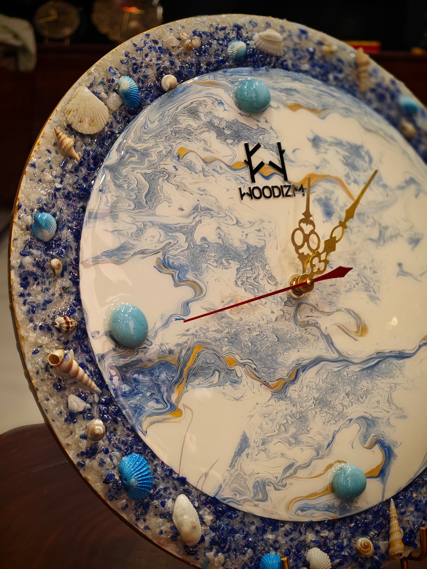 Arctic breeze resin Wall Clock