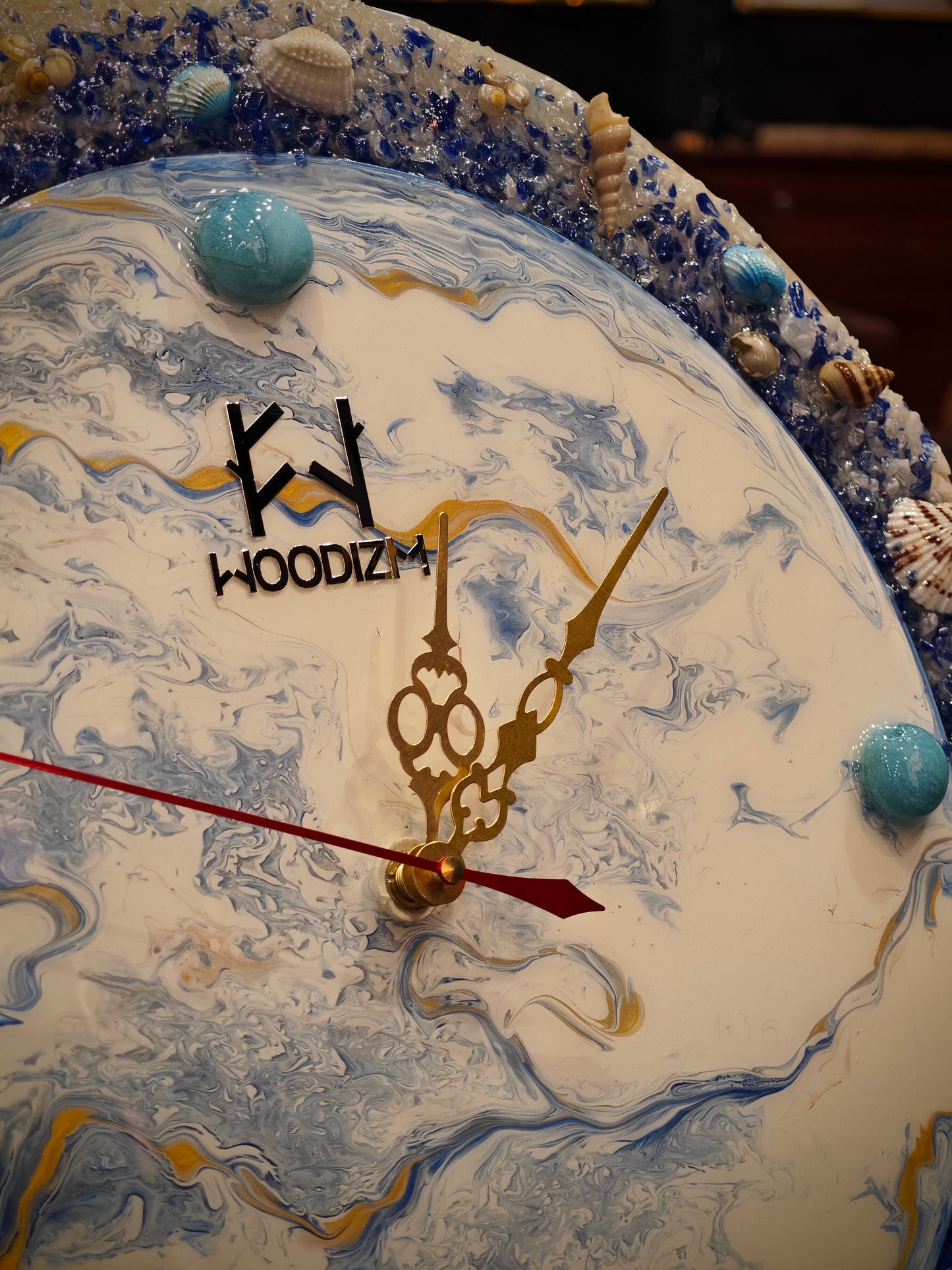 Arctic breeze resin Wall Clock