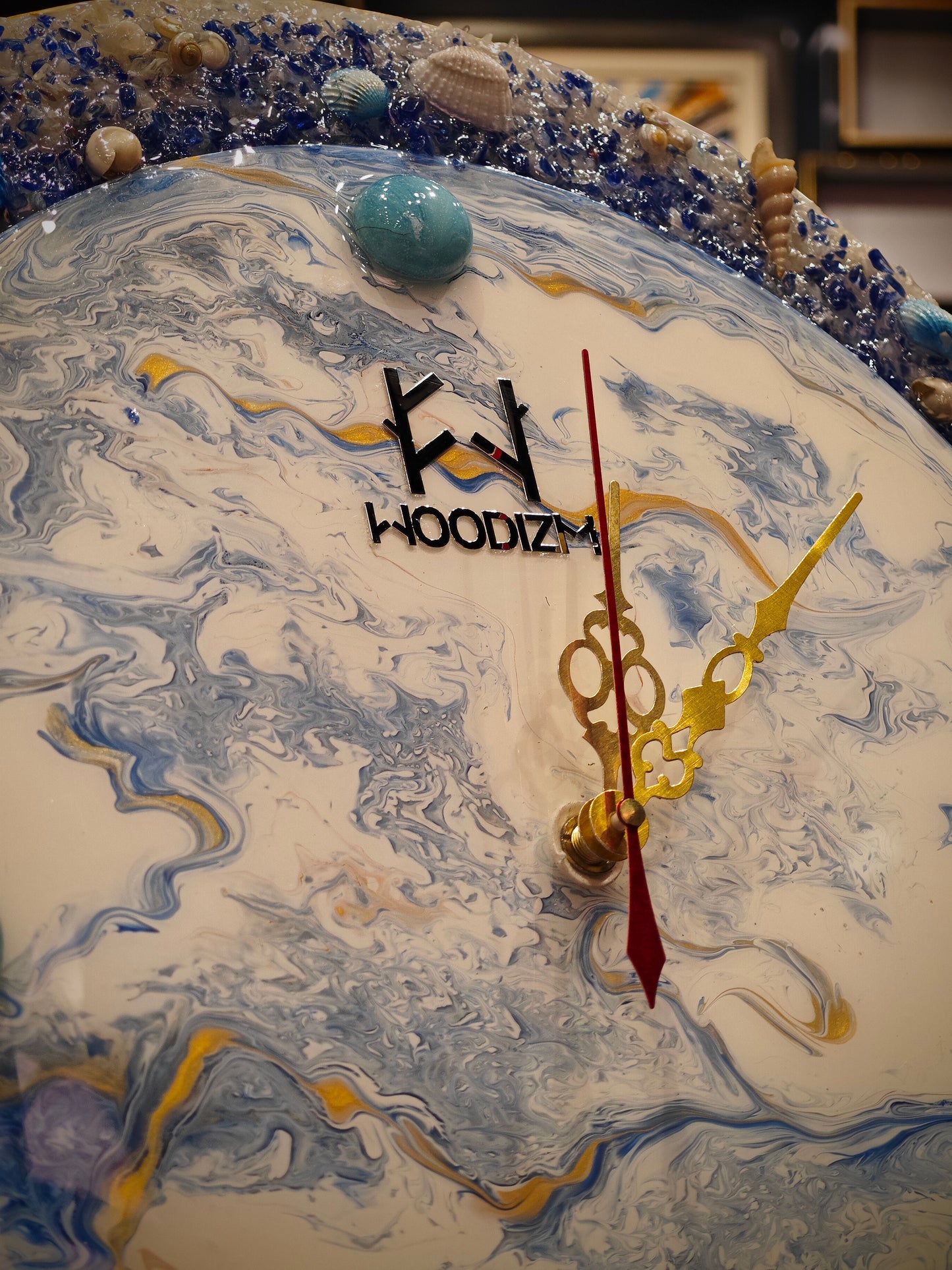 Arctic breeze resin Wall Clock