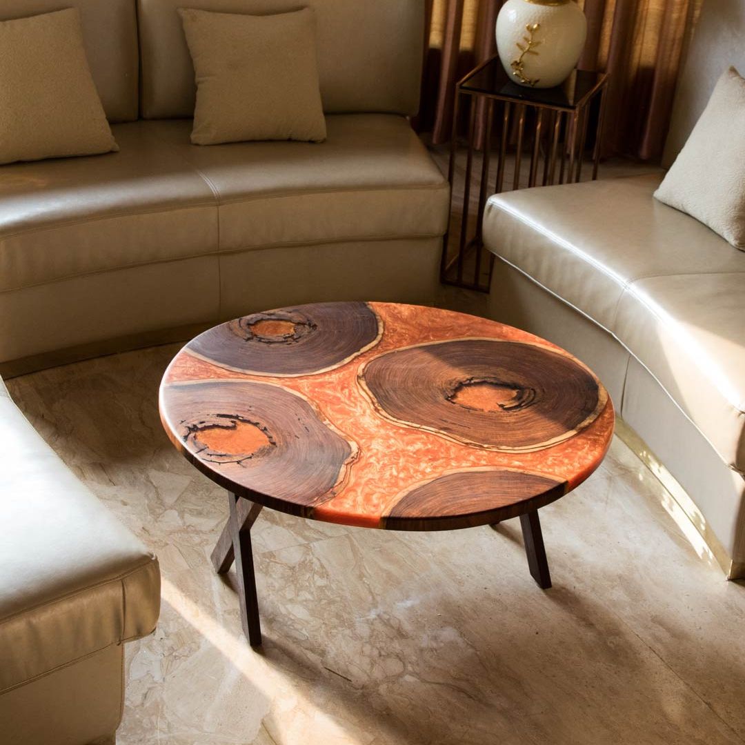 Molten lava cookie center table