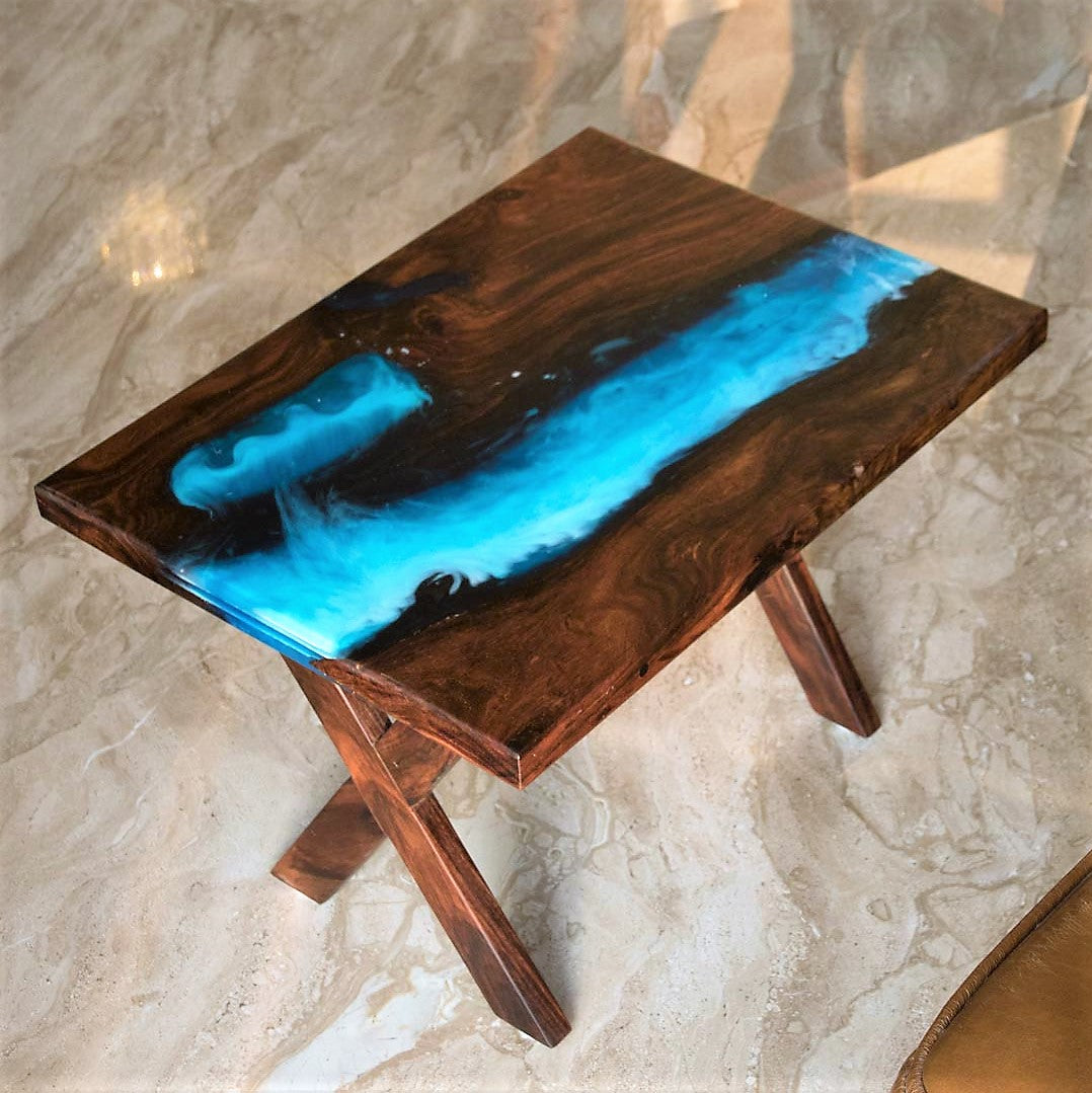 Wave effect coffee table