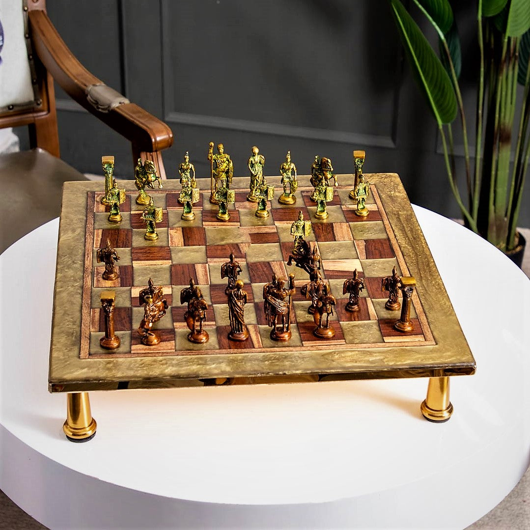 Rose Gold Chess Board 17"