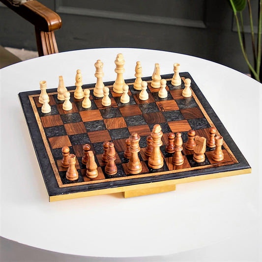 Charcoal Grey Chess Board